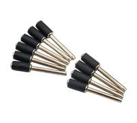 Sanding Drum Kit for Rotary Tools, 10 Pcs Aluminum Oxide Abrasive with Small and Big Rods, Red and Black(Small Rod)