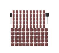 Sanding Drums Kit Sanding Band 1/2 1/4 Inch Sand Mandrels 80grit Fit for Nail Drill Rotary Abrasive Tools 102pcs