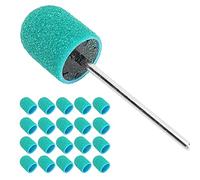 Sanding Head, 20PCS Nail Drill Bit Art Polishing Set Accessory (10 x 15mm)(Green)
