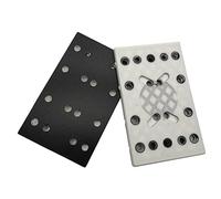 Sanding Pad 130x80mm, 12 Holes Replacement Backup Plate Compatible with RTS 400 REQ Sander, PU Foam Nylon Disc