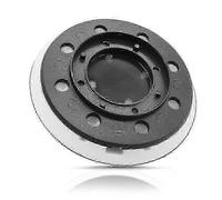 Sanding pad compatible with Festool, 125mm ultra durable with 8 holes black
