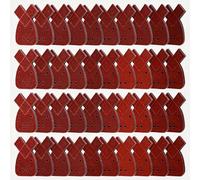 Sanding Pads for Black Decker Mouse 40Pcs Mixed Grits | Hook and Loop Sanding Sheets, 40/60/80/120 Grits, 4-Hole Dust Extraction, with 2 Extra Tips, for Wood, Metal & Paint