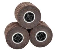 Sanding Rollers 3pc Brown Synthetic Fibre 12x12x10cm Lockable Cam Key HeavyDuty