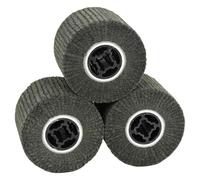 Sanding Rollers 3pcs Black 12x12x10cm Synthetic Fibre Cam Lock Non-Blocking Pro