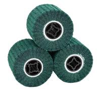 vidaXL Sanding Rollers 3 pcs Green 12 x 12 x 10 cm Synthetic Fibre