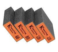 Sanding Sponge, 60-220 Grit Assortment Sanding Block, Wet and Dry Dual-use Sander Sponges for Drywall Metal, Sandpaper Sponge for Wood, Washable and Reusable