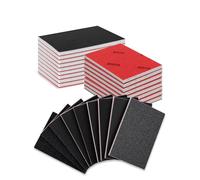 Sanding Sponge Set 100 * 70mm Heavy Duty Coarse Medium Sanding Pads 120/180/320 Grit, 18Pcs Flexible Washable Foam Sanding Blocks for Wood Metal Drywall Paint Stripping & Surface Preparation
