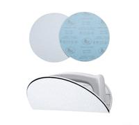 Sanding Tool with SemiCircular Design and 10 Replaceable Sandpapers for Precision Sanding of Corners Curves and Edges Suitable for Wood Metal Plastic Surfaces (2)