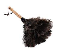 Sandis Anti-Static Ostrich Feather Fur Brush Duster Dust Cleaning Tool with Wooden Handle Household