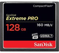 SanDisk 128GB Extreme PRO, CompactFlash card, up to 160 MB/s, UDMA, 7 VPG-65