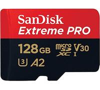 SanDisk 128GB Extreme PRO microSDXC card + SD adapter + RescuePro Deluxe, up to 200 MB/s, with A2 App Performance, for smartphones, action cameras or drones UHS-I Class 10 U3 V30