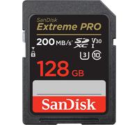 SanDisk Extreme PRO SDXC card 200MBs UHSI U3 V30 128GB