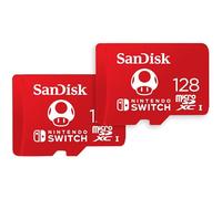 SANDISK 128GB microSD Card, Super Mario Super Mushroom Edition, 2-Pack