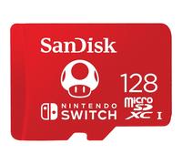 SanDisk 128GB microSDXC card for Nintendo Switch consoles, Nintendo Licensed Product, up to for games, UHS-I, Class 10, U3, Super Mario Super Mushroom