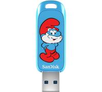 SanDisk 128GB Smurfs USB Flash Drive, Papa Smurf Edition - Up to 130MB/s, USB Type-A, for Gaming Consoles and Computers - SDCZIS-128G-G46