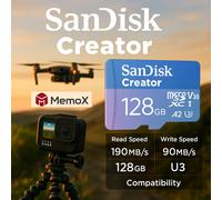 SanDisk 128GB U3 Micro SD Card Creator For GoPro HERO 12 HERO 13 Black Camera