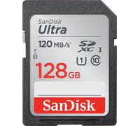 SanDisk 128GB Ultra Class 10 UHS-I SDXC Memory Card Full HD Supported - 120MB/s