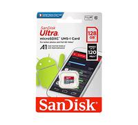 SanDisk Ultra 128GB micro SDXC UHS-I C10 A1 Card Up to 120MBs SDSQUA4-128G-GN6MN