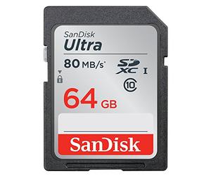 SANDISK 139768 ULTRA SDXC 64GB 80 MB/s Class 10 UH