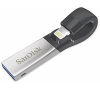 SanDisk 16GB iXpand USB Flash Drive for iPhone and iPad, Black/Silver