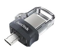 SanDisk 173386 USB flash drive 128 GB USB Type-A / Micro-USB Black Transparent