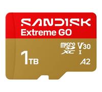 SANDISK 1TB Extreme GO UHS-I microSDXC Card - 5K & 4K UHD Video, 240MB/s Reading, 160MB/s Write, A2, U3, V30, High Speed for Android, Action Camera and Games