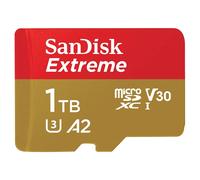 SanDisk 1TB Extreme microSDXC card + SD adapter + RescuePRO Deluxe, up to 190MB/