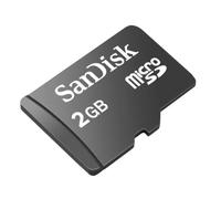 Sandisk 2 GB microSD 2GB MicroSD Class 2 memory card - memory cards (MicroSD, Black, Class 2)