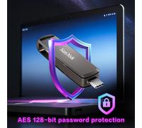 SanDisk 256GB 512GB 1TB 2TB Extreme PRO DDE1 USB 3.2 Flash Drive 1000MB/s Read 900MB/s Write Type-C + Type-A Metal Thumb Drive