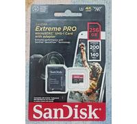 SanDisk 256GB Extreme PRO microSDXC card+SD adapter