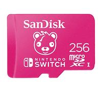 SanDisk 256GB microSDXC card for Nintendo Switch consoles, Fortnite Cuddle Team Leader edition up to 100 MB/s, Nintendo gaming storage, Nintendo Licensed Product, UHS-I, Class 10, U3,