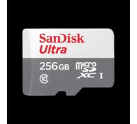SanDisk 256GB Ultra Class 10 MicroSDXC Memory Card and Adapter