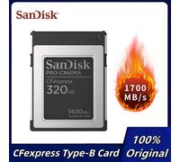 SanDisk 320GB PRO-Cinema CFexpress Type B Up to 1700MB/s Read Speeds 8K Video Capture CFexpress Type B Card (OEM Package)