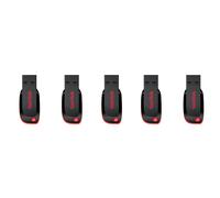 SanDisk 32GB Cruzer Blade USB 2.0 Flash Drive (SDCZ50-032G) Pack of 5