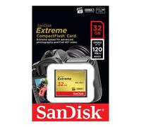 SanDisk Extreme 32 GB UDMA7 CompactFlash Card - Black/Gold