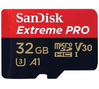 SanDisk 32GB Extreme Pro Micro SD (SDHC) Card U3, V30, A1, 100MB/s R, 90MB/s W