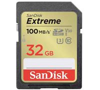 SanDisk 32GB Extreme SDHC card, up to 100 MB/s UHS-I Class 10, U3, V30