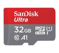 SanDisk 32GB Ultra microSDHC card + SD adapter up to 120 MB/s with A1 App Performance UHS-I Class 10 U1