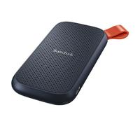 SANDISK Portable SSD 480GB (Up to 520MB/s read speed, External NVME SSD, Solid state drive, Rugged, Heavy Duty Rubber Hook) Black
