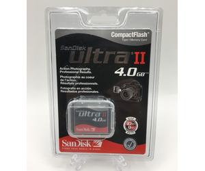 Sandisk 4GB Ultra II Compact Flash Memory Card (SDCFH-4096-901)