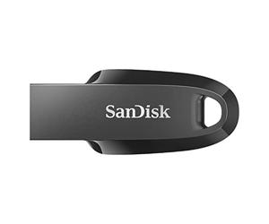 SanDisk 512BGB Ultra Curve USB 3.2 Flash Drive, USB Stick, memory stick up to 100 MB/s read speeds, RescuePRO data recovery software, keyring loop, Black