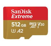 SanDisk 512GB Extreme Class 10 Memory Card and Adapter
