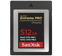 SanDisk 512GB Extreme PRO CFexpress Type B card RAW 4K video recording + RescuePro Deluxe up to 1700 MB/s