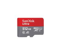 SanDisk 512GB Ultra microSDXC card + SD adapter up to 150 MB/s with A1 App Performance UHS-I Class 10 U1