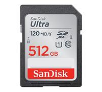 SanDisk 512GB Ultra SDXC card up to 120 MB/s UHS-I Class 10 U1