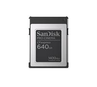 SanDisk 640GB PRO-CINEMA Cfexpress Type B, up to 1500 MB/s write, up to 1700 MB/s read speeds, Flawless 8K video capture