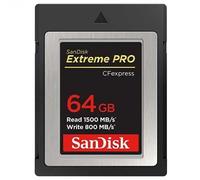 SanDisk 64GB Extreme Pro (1500MB/Sec) CFexpress Type B Memory Card