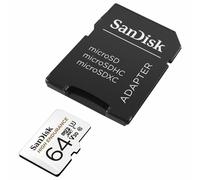 SanDisk 64GB High Endurance Micro SD (SDXC) Card U3, V30, 100MB/s R, 40MB/s W