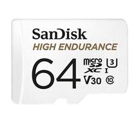 SanDisk 64GB High Endurance Micro SD (SDXC) Card U3, V30, 100MB/s R, 40MB/s W