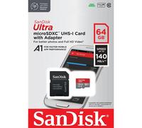SanDisk 64GB Ultra 140MB/s Class 10 Micro SD SDHC SDXC Memory Card & Adapter UK